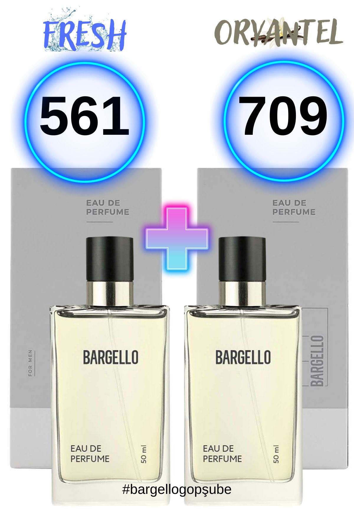 Bargello 561 Freh 50 ml Edp 709 Oriental Erkek Parfüm Seti