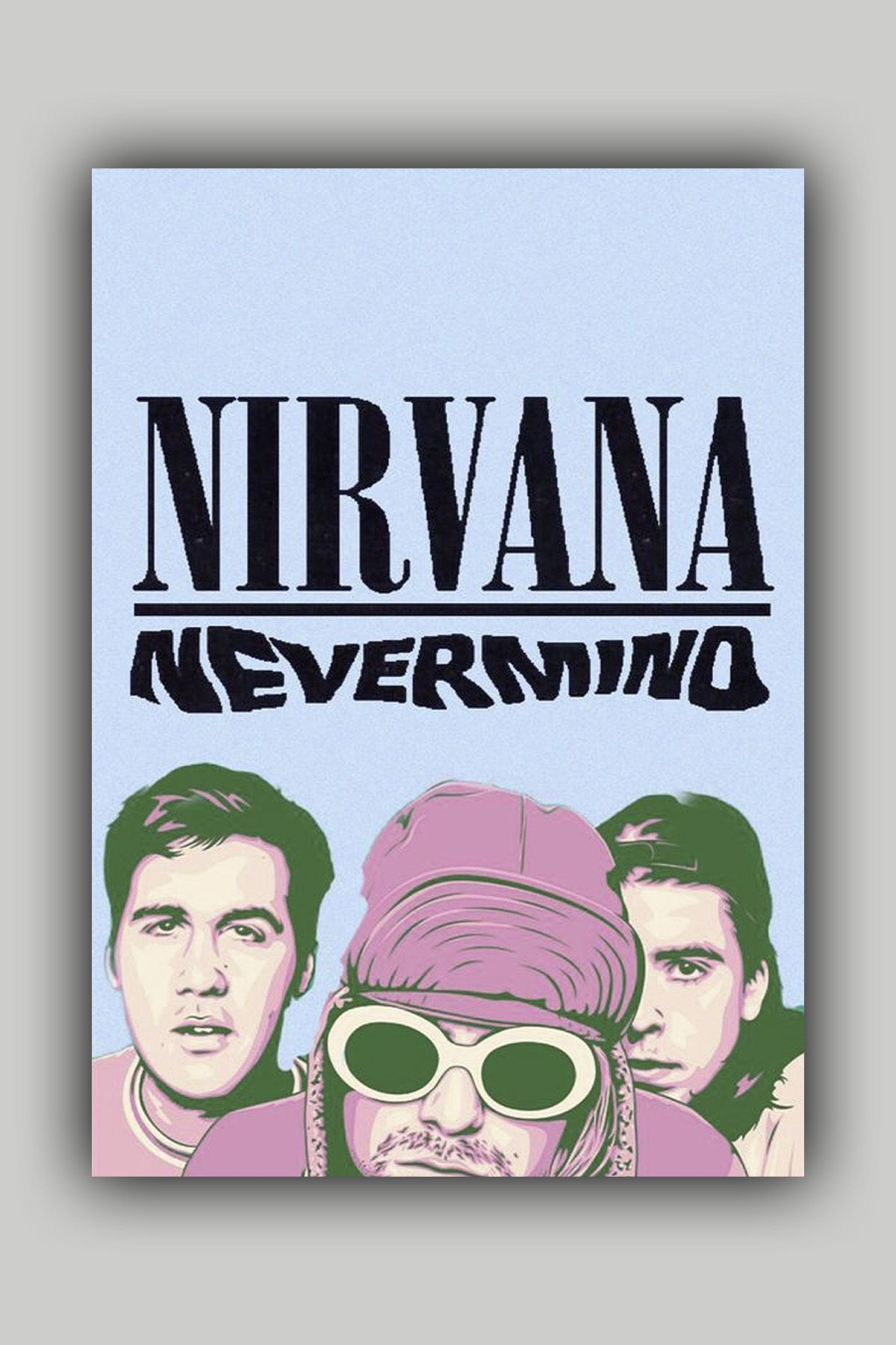 Luna Marissa Müzik Nirvana Poster - Çerçevesiz Duvar Posteri