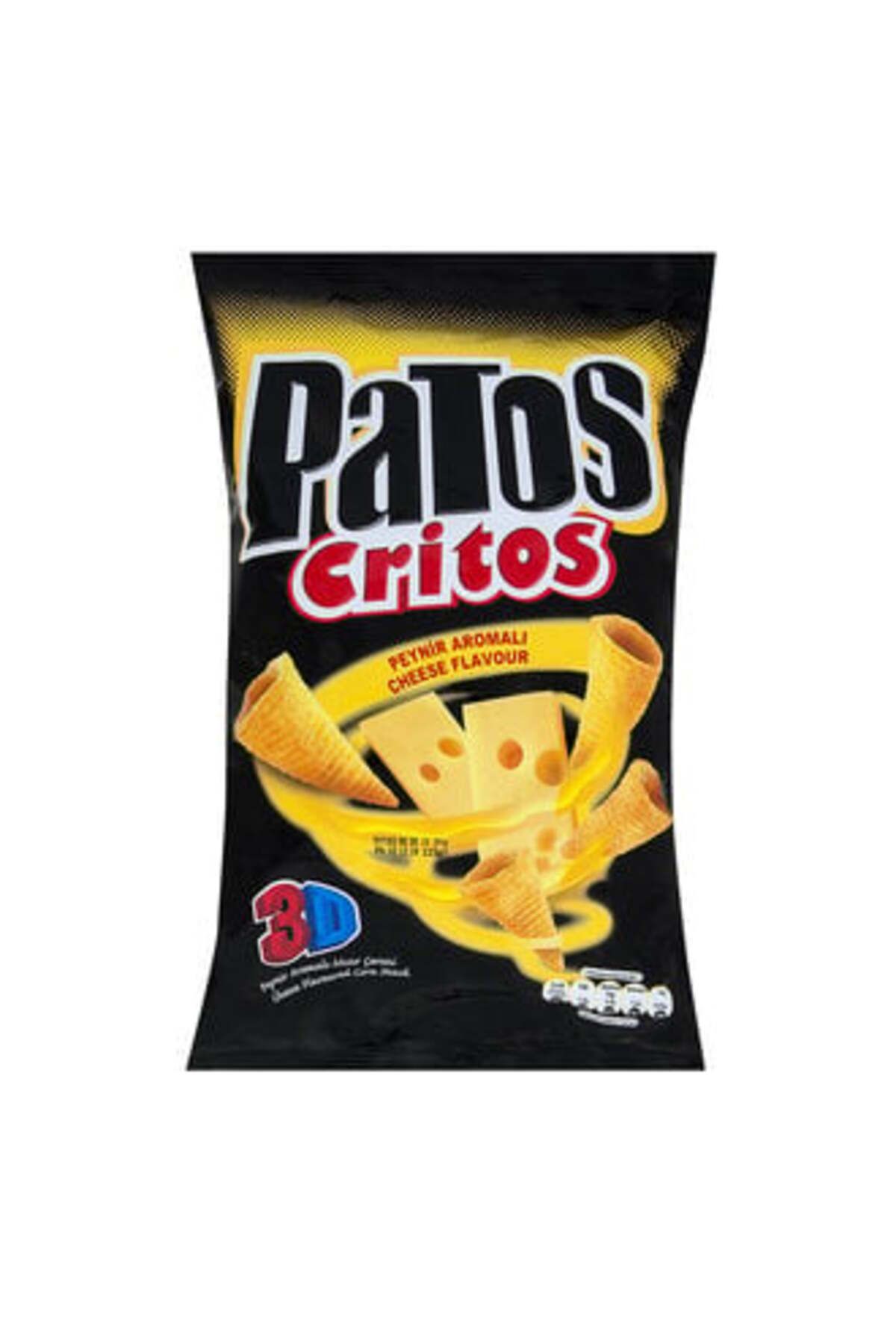 Patos ( ETİ PETİTO HEDİYE ) Patos Critos Peynir Aromalı Mısır Çerezi 115G ( 2 ADET )