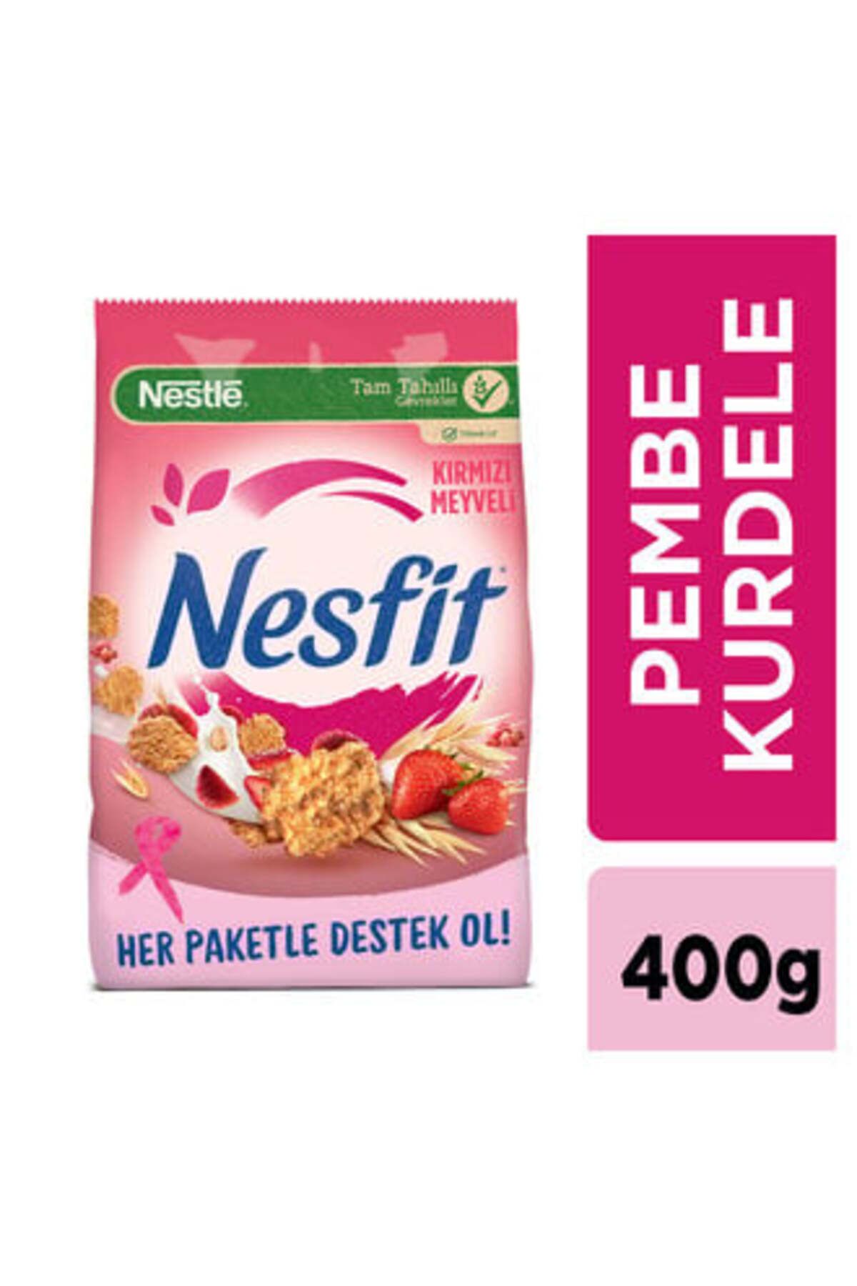 Nestle ( ETİ PETİTO HEDİYE ) Nesfit Kırmızı Meyveli 400 Gr ( 2 ADET )