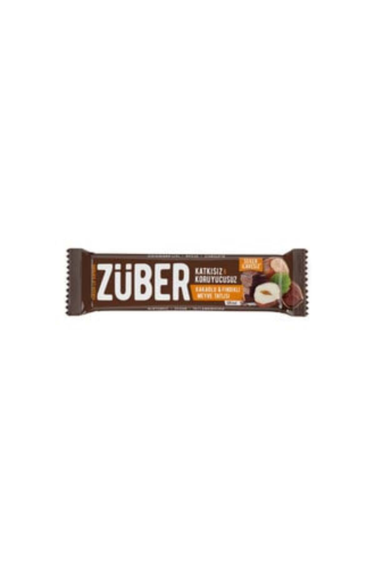 Züber ( ETİ PETİTO HEDİYE ) Züber Fındıklı Çikolatalı Meyve Bar 40 Gr ( 2 ADET )