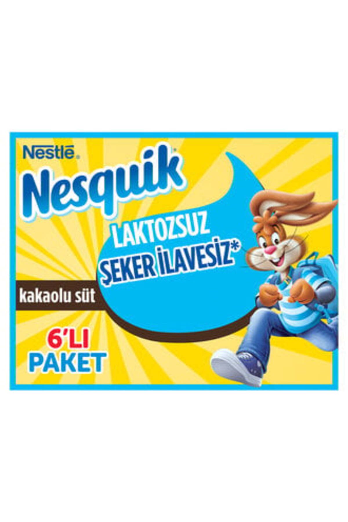 Nesquik Laktozsuz Şeker İlavesiz Kakaolu Süt 6x180 Ml ( 2 ADET )
