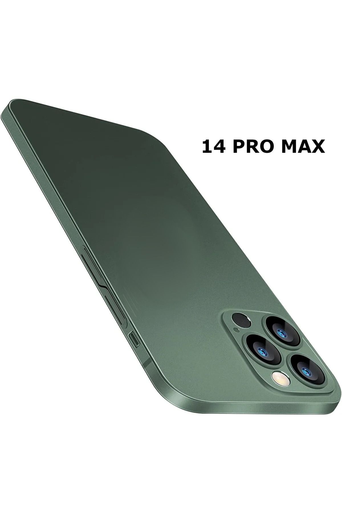 HyperAge Iphone 14 Pro Max Yeşil Ultra Ince Kılıf Mat Yüzeyli Kirlenmez Yarı Şeffaf Logo Görünür