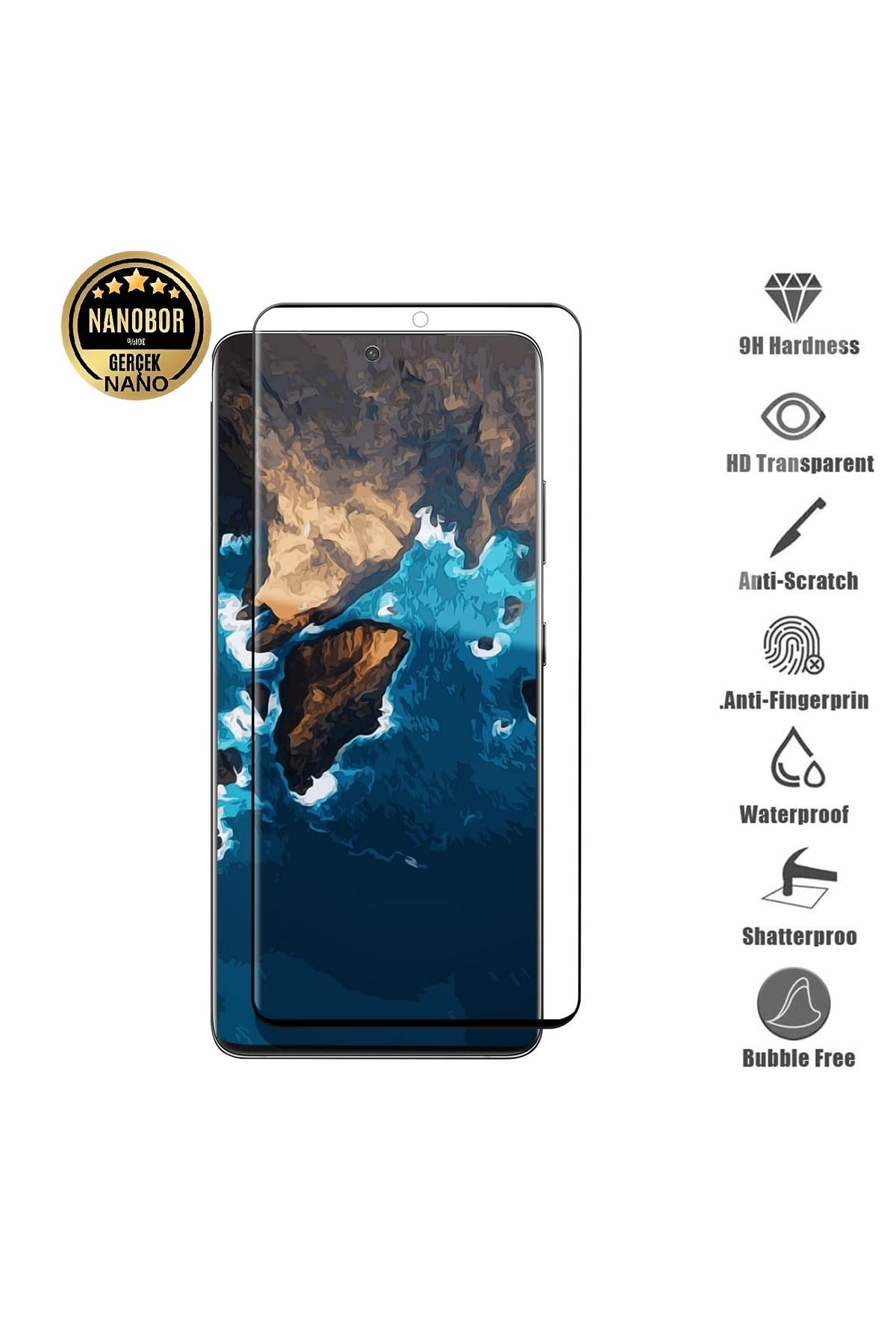 Hanedanev Samsung Galaxy S21 Ultra Tam Kaplayan Nano Ped Ekran Koruyucu - İnce ve Esnek