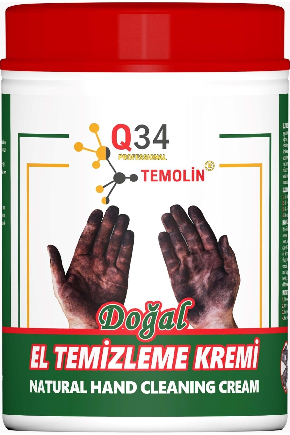 Q 34 TEMOLİN EL TEMİZLEME KREMİ 1 KG