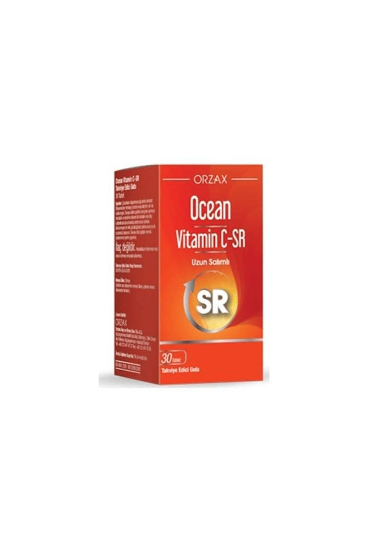 Ocean Vitamin C-SR 30 TabletC Vitamini 500 mg Takviye Edici Gıda.orzx