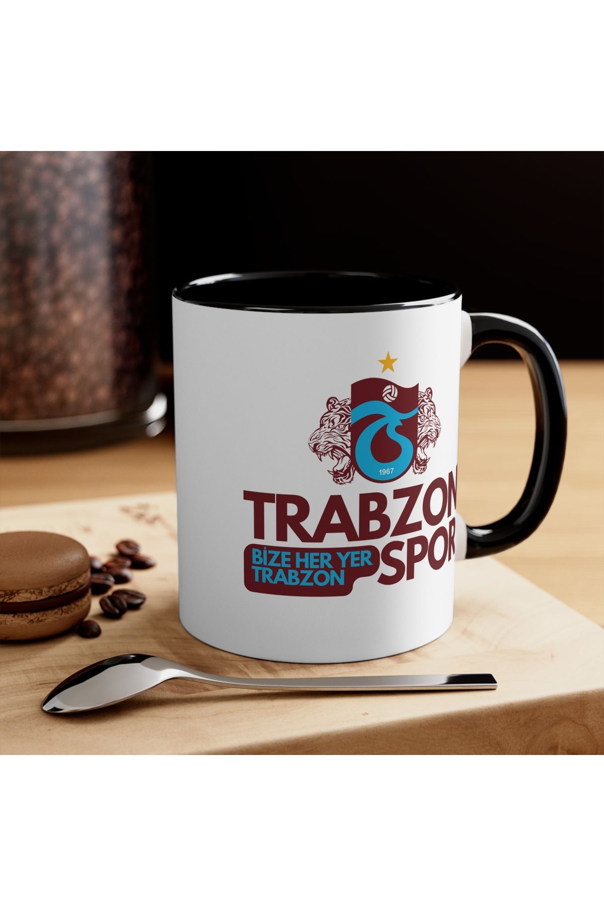 MRN Tasarım Trabzonspor Baskılı Yazılı Kupa Bardak Renkli Taraftar Kupa Bardak / Cup Mug