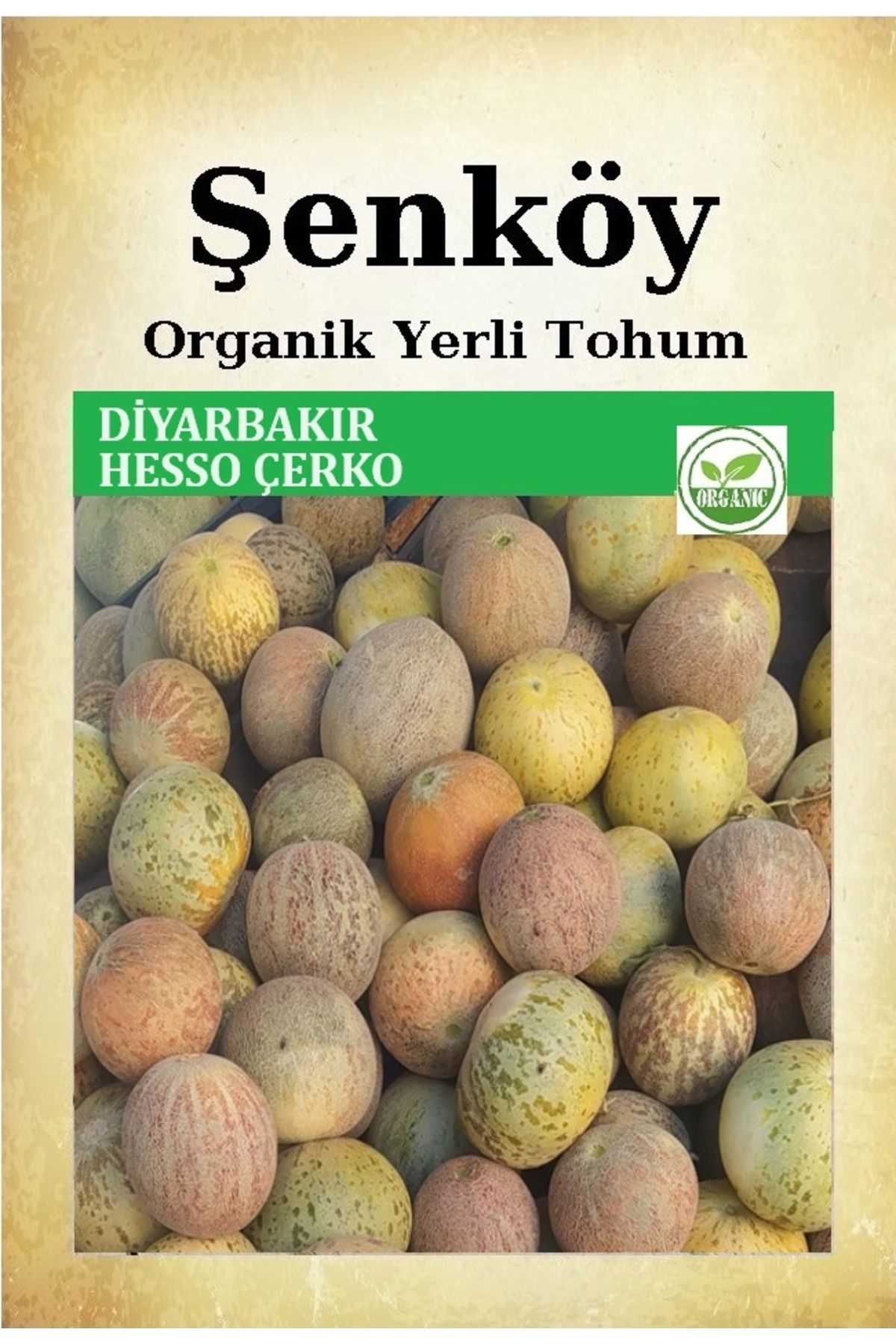 Şenköy Yerli Diyarbakır Hesso Çerko Kavun Tohumu Doğal Ata Tohum Pakette 5 Gr 150 Tohum + Hediye Tohum