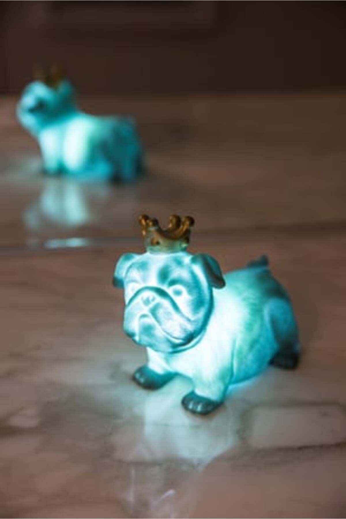 Mavi ( 1 ADET ) Mavi Kral Köpek 3D Led Işık