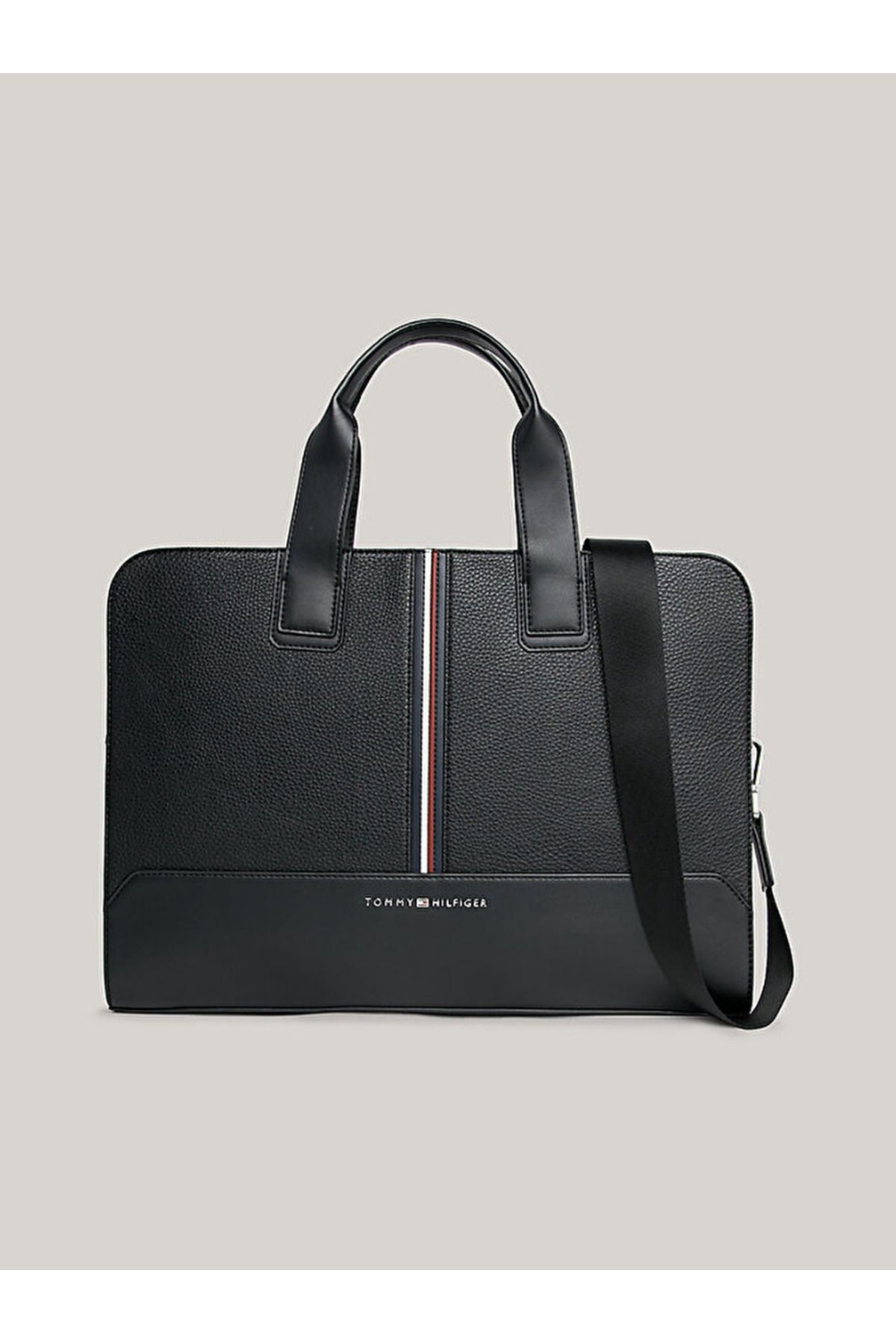 Tommy Hilfiger Slim Signature Tape Laptop Bag