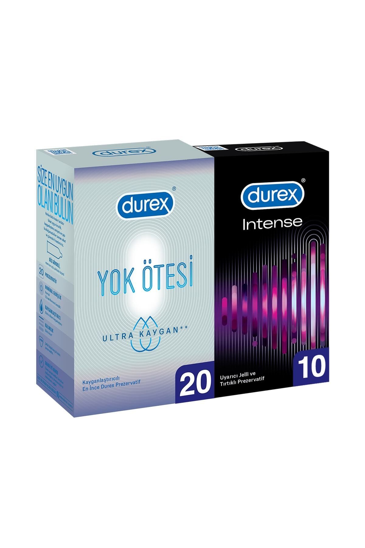 Durex Yok Ötesi Ultra Kaygan 20'li+intense 10'lu Prezervatif