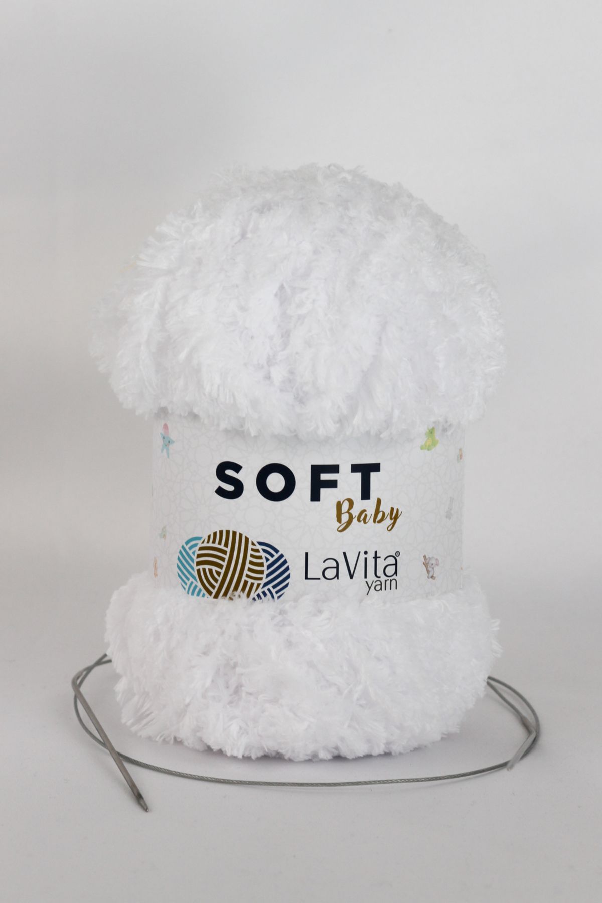 LaVita Yarn  Soft Baby Kadife İp Amigurumi El Örgü Ipi Taka Yarn (1002-Beyaz) Taka Yarn