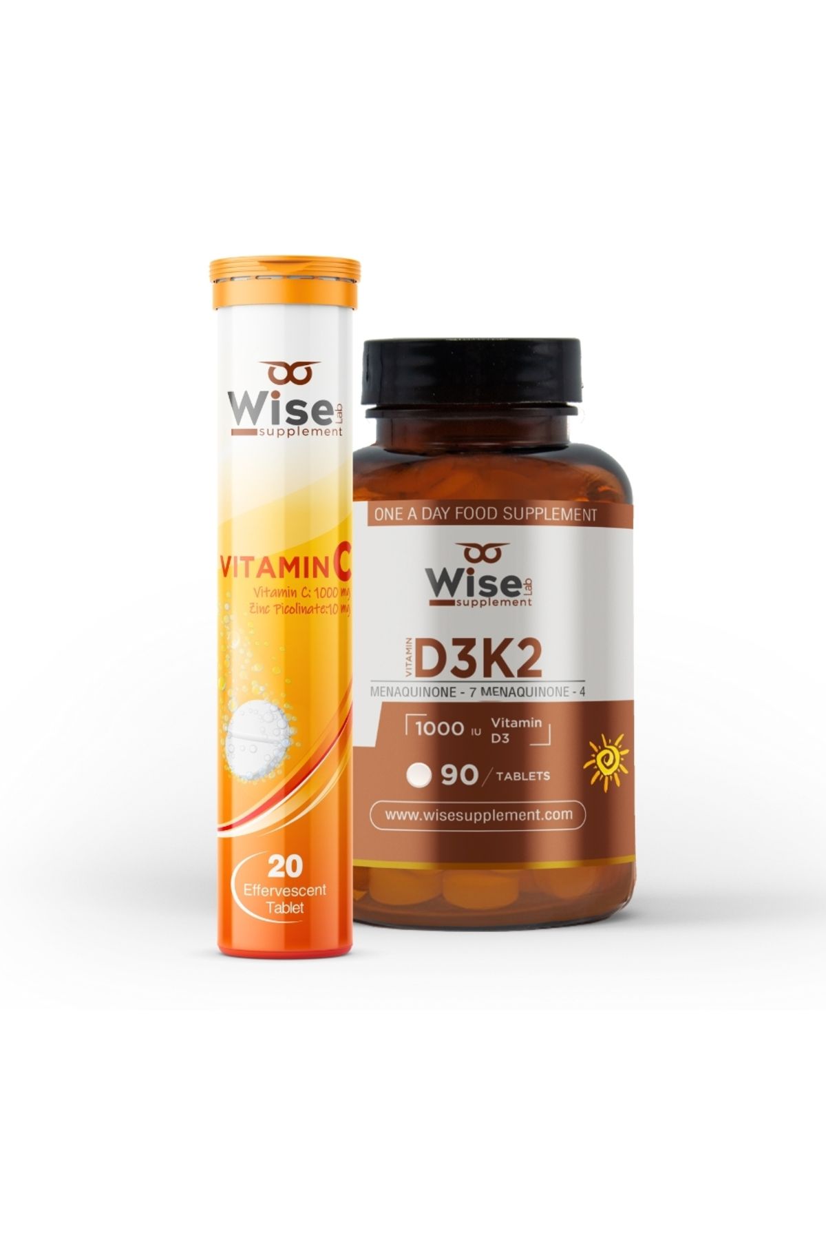 WiseLab Vitamin D3 K2 + Vitamin C Effervesan Tablet