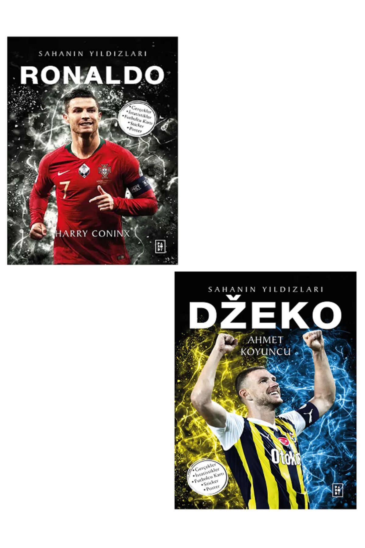 Efsane Yayınları Parodi Sahanın Yıldızları RONALDO - DZEKO ( Futbolcu Kartı Poster HEDİYELİ ) 2 KİTAP