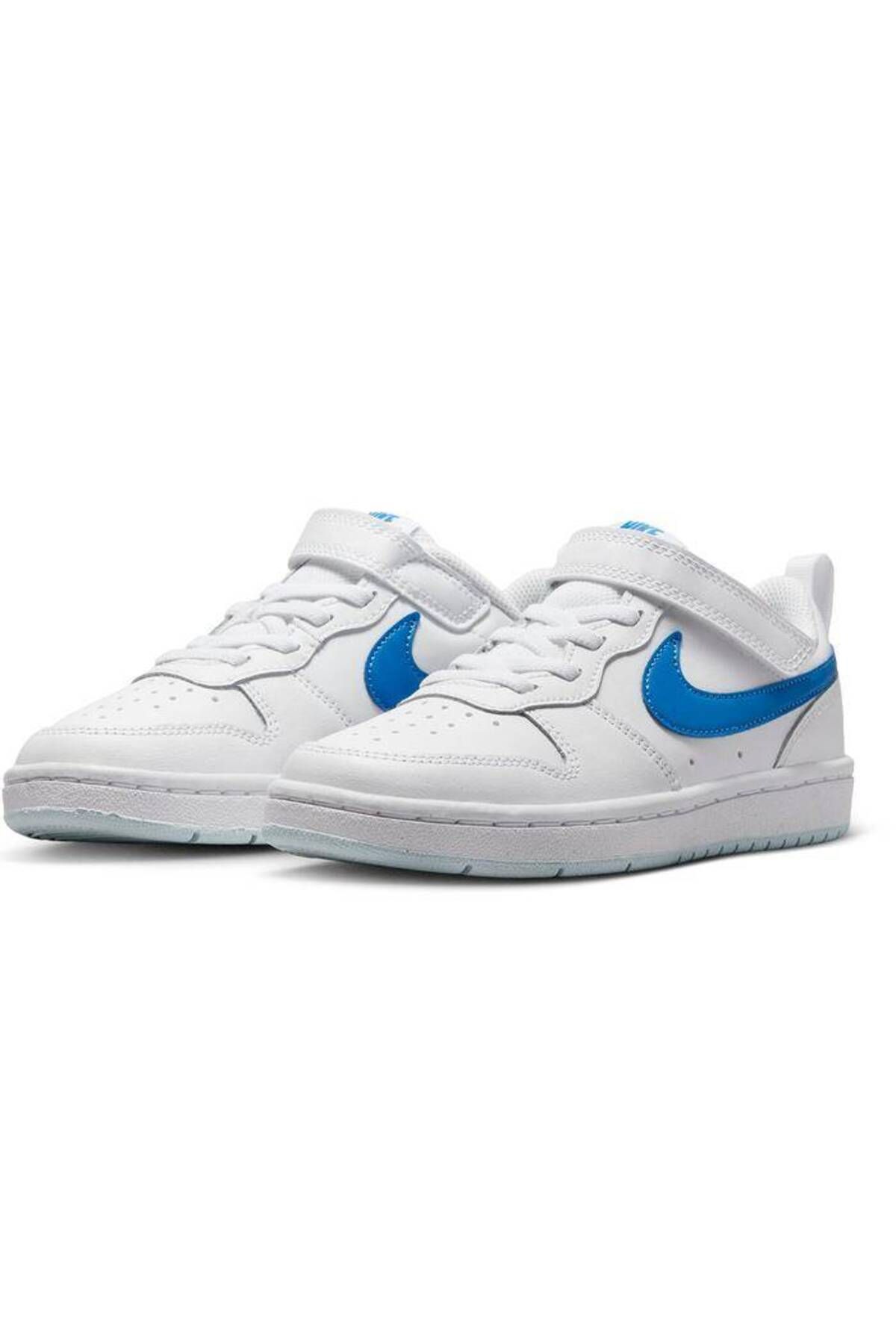 Nike Court Borough Low 2 (Psv) Çocuk Beyaz Sneaker Ayakkabı bq5451-123 stilim SPOR