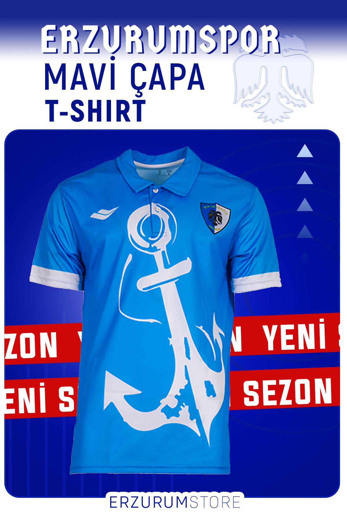 Erzurum Mavi Çapa Erzurumspor T-shirt Erzurum Store A23