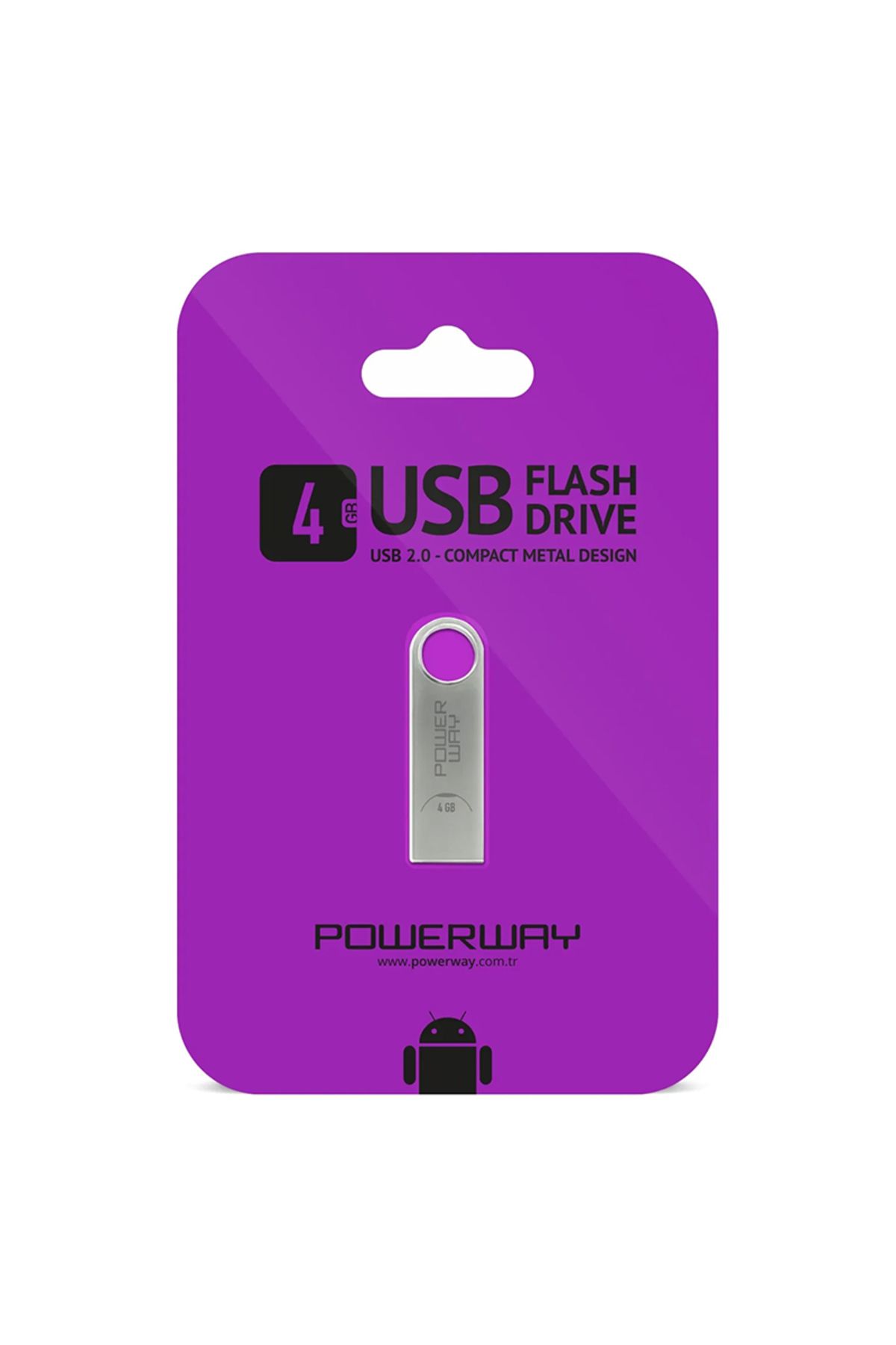 xmldünyası POWERWAY 4 GB METAL USB FLASH BELLEK