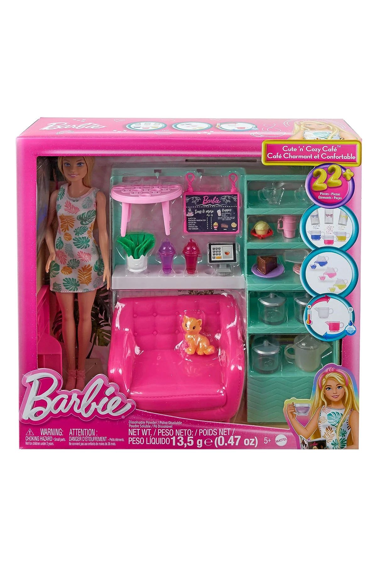 Barbie 'nin Çay Saati Oyun Seti Pembe