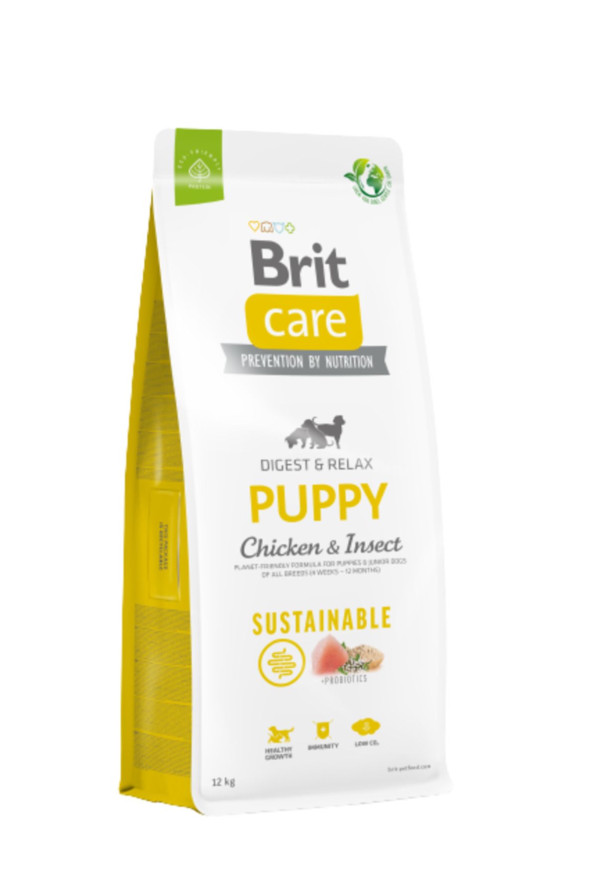Brit Care Sustainable Tavuklu Ve Böcek Proteinli Yavru Köpek Maması 12 Kg