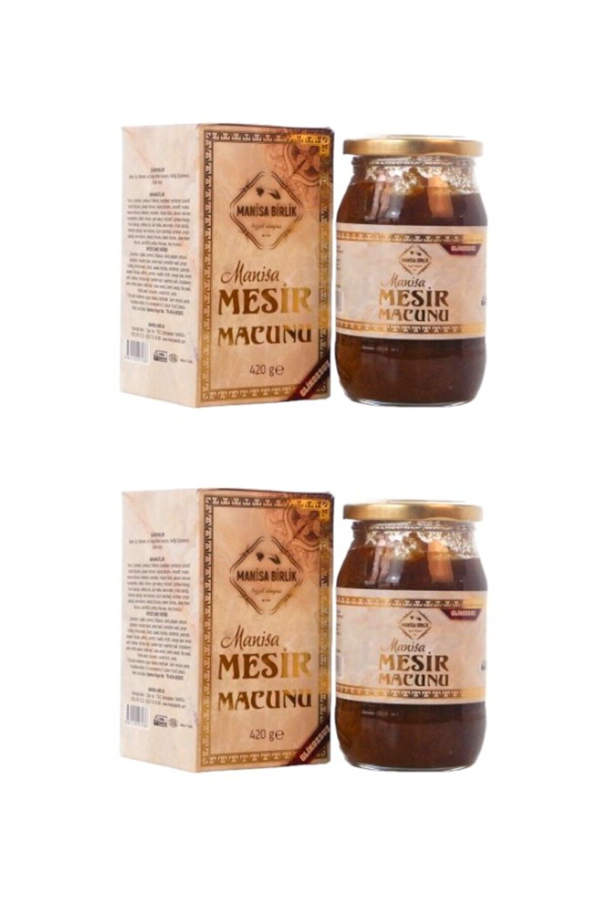 MANİSA BİRLİK Mesir Macunu 420 gr Cam Kavanoz 2 Adet