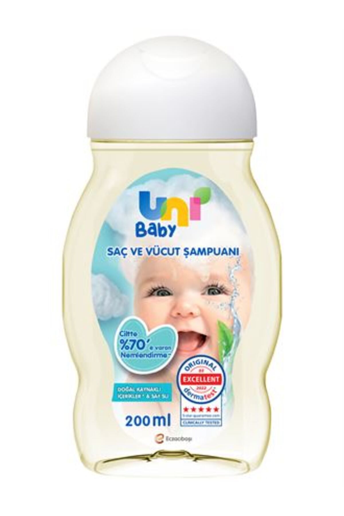 Uni ( 1 ADET ) Bebek Saç Ve Vücut Şampuanı 200 ml