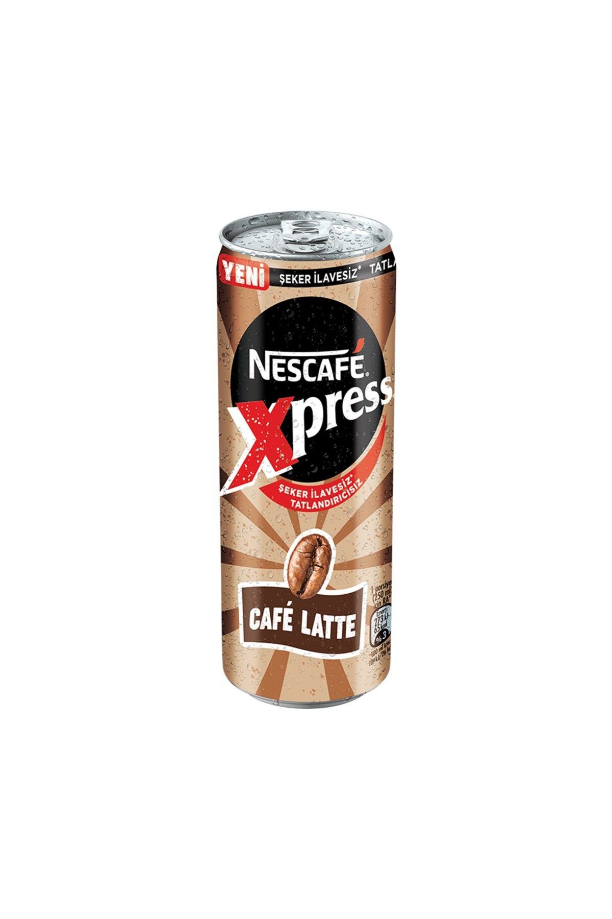 Nescafe Xpress Cafe Latte Şekersiz Soğuk Kahve 250 ml x 24 Adet