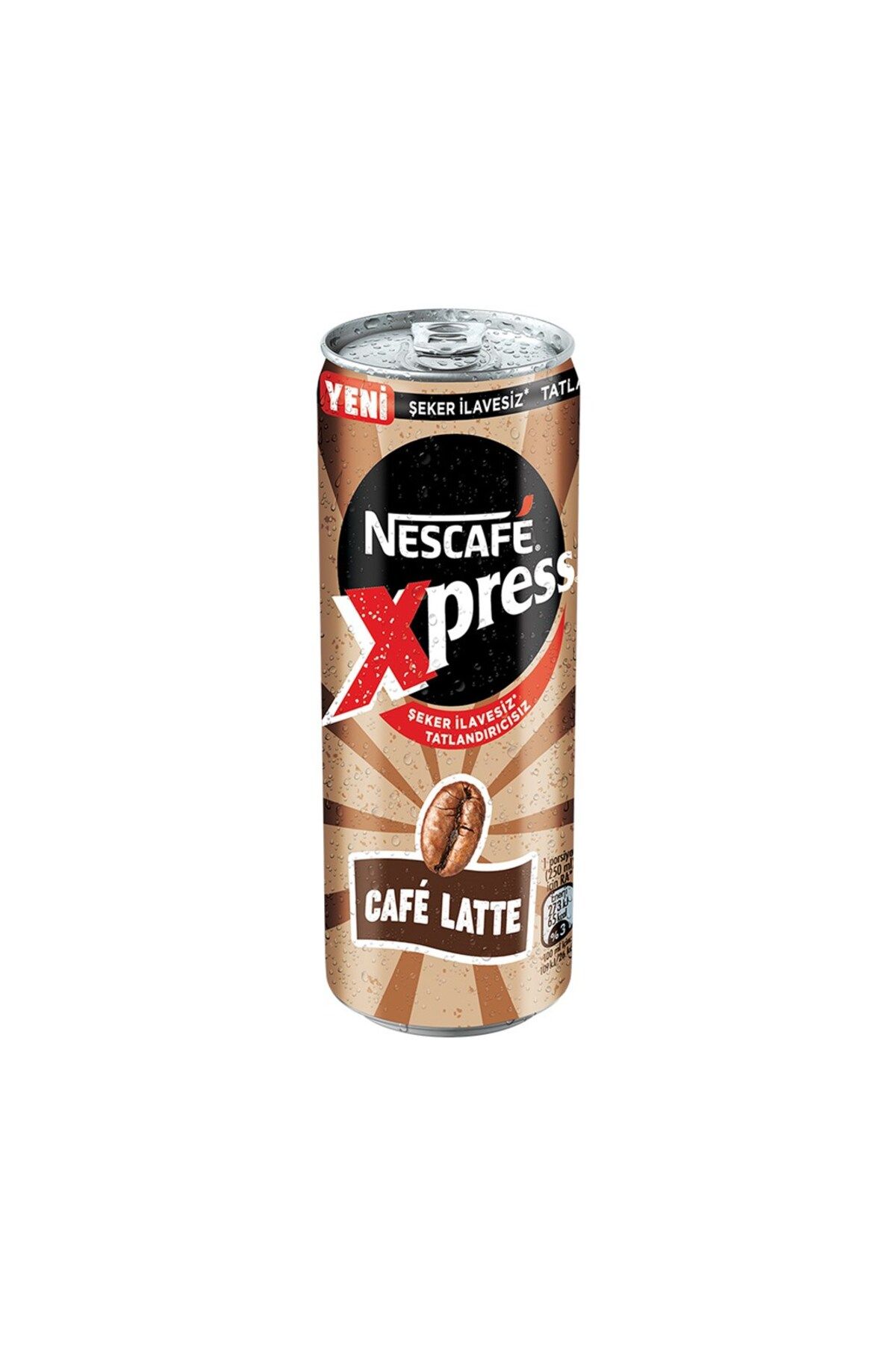 Nescafe Xpress Cafe Latte Şekersiz Soğuk Kahve 250 ml x 12 Adet