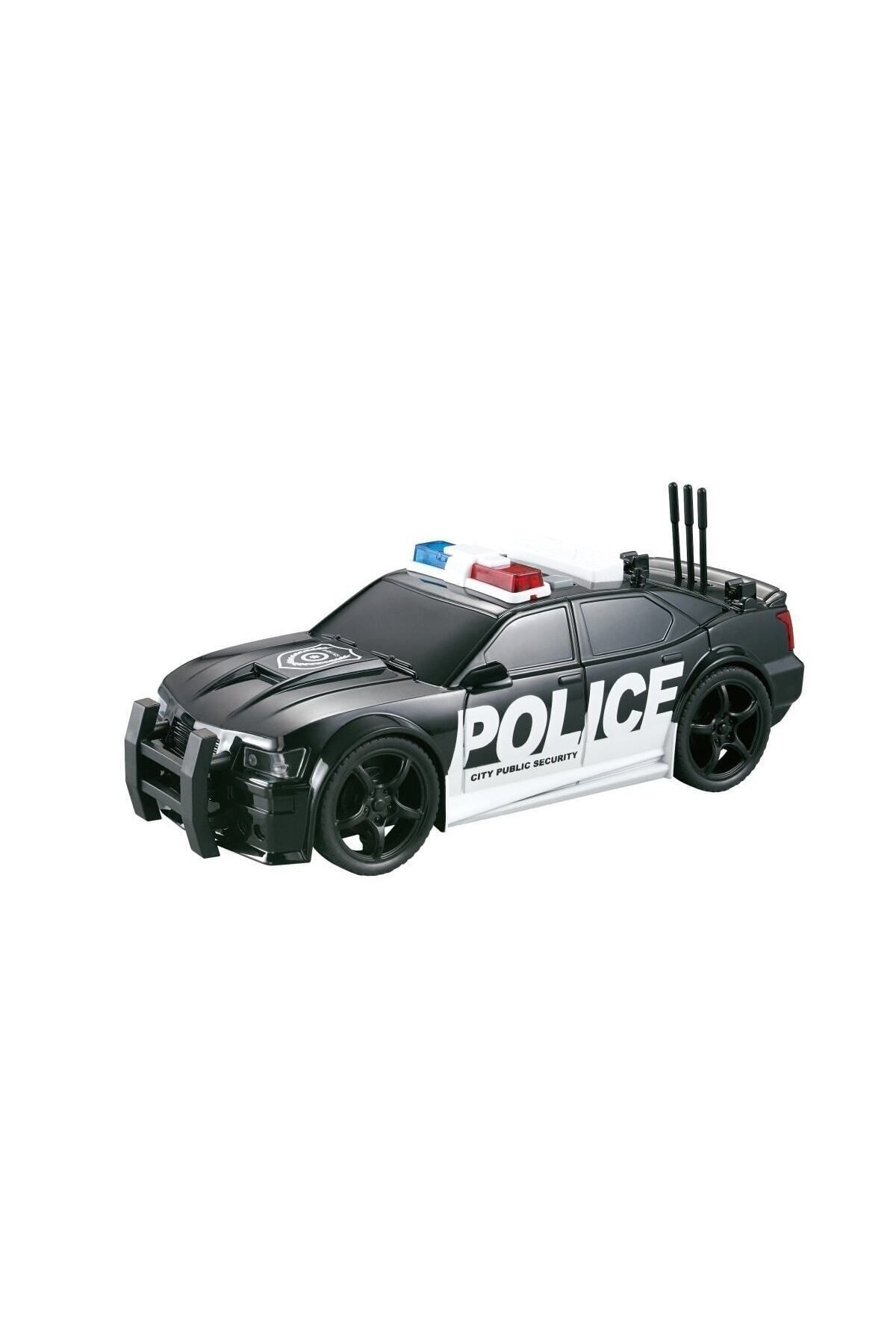 Bayraktar Çocuk Eğlenceli 1:20 Sürtmeli Sesli Işıklı Polis Arabası