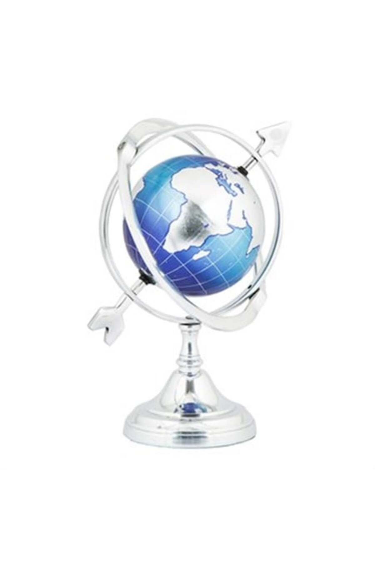 Vitale Halka Model Mavi Dekoratif Dünya Küre 22x27 Cm