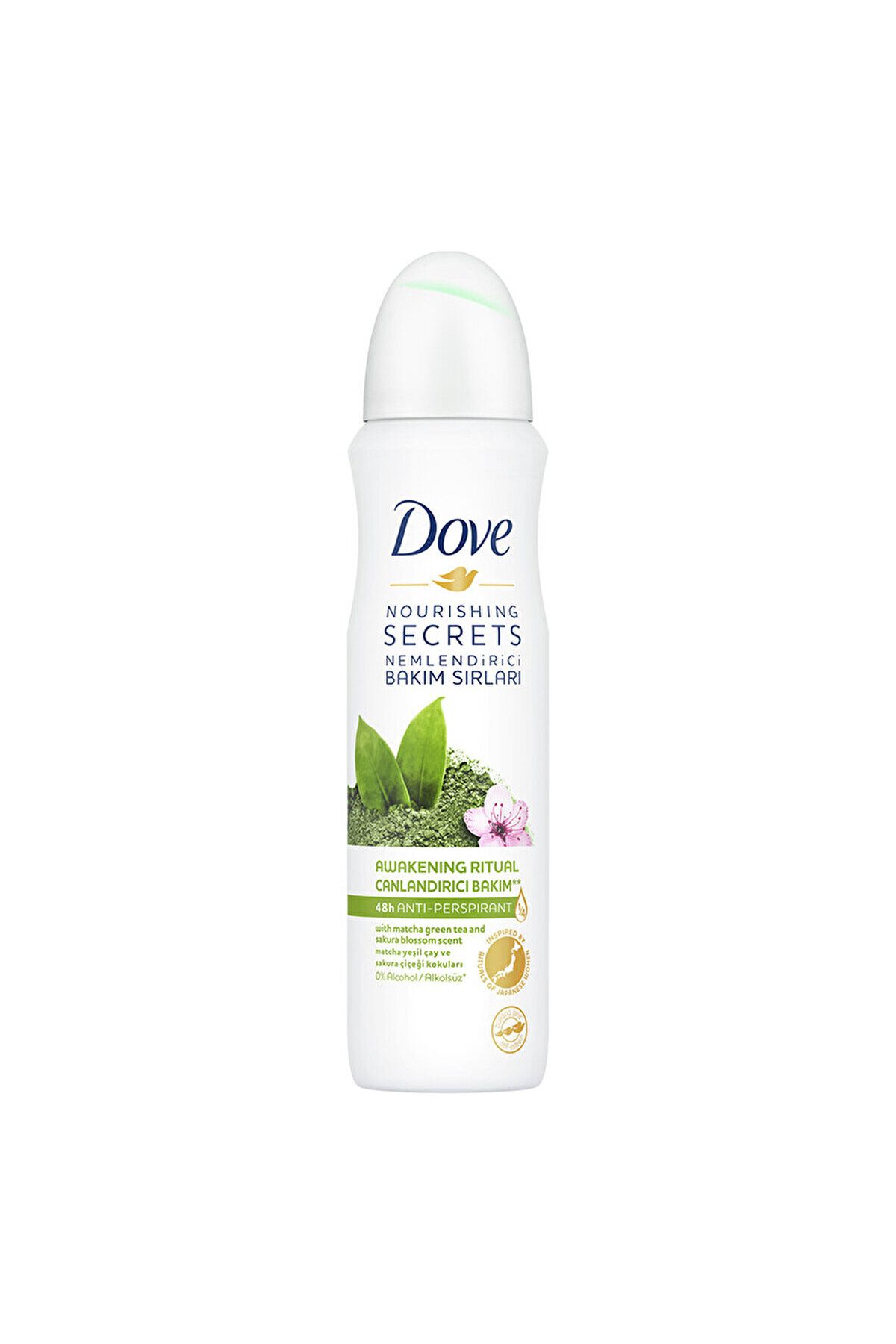 Dove Matcha & Sakura Antiperspirant Kadın Sprey Deodorant 150 ml
