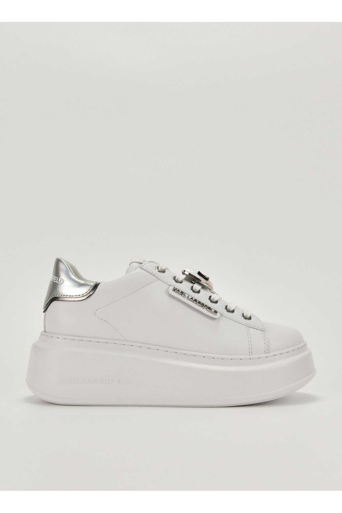 Karl Lagerfeld Beyaz Kadın Deri Sneaker KL63576K01S