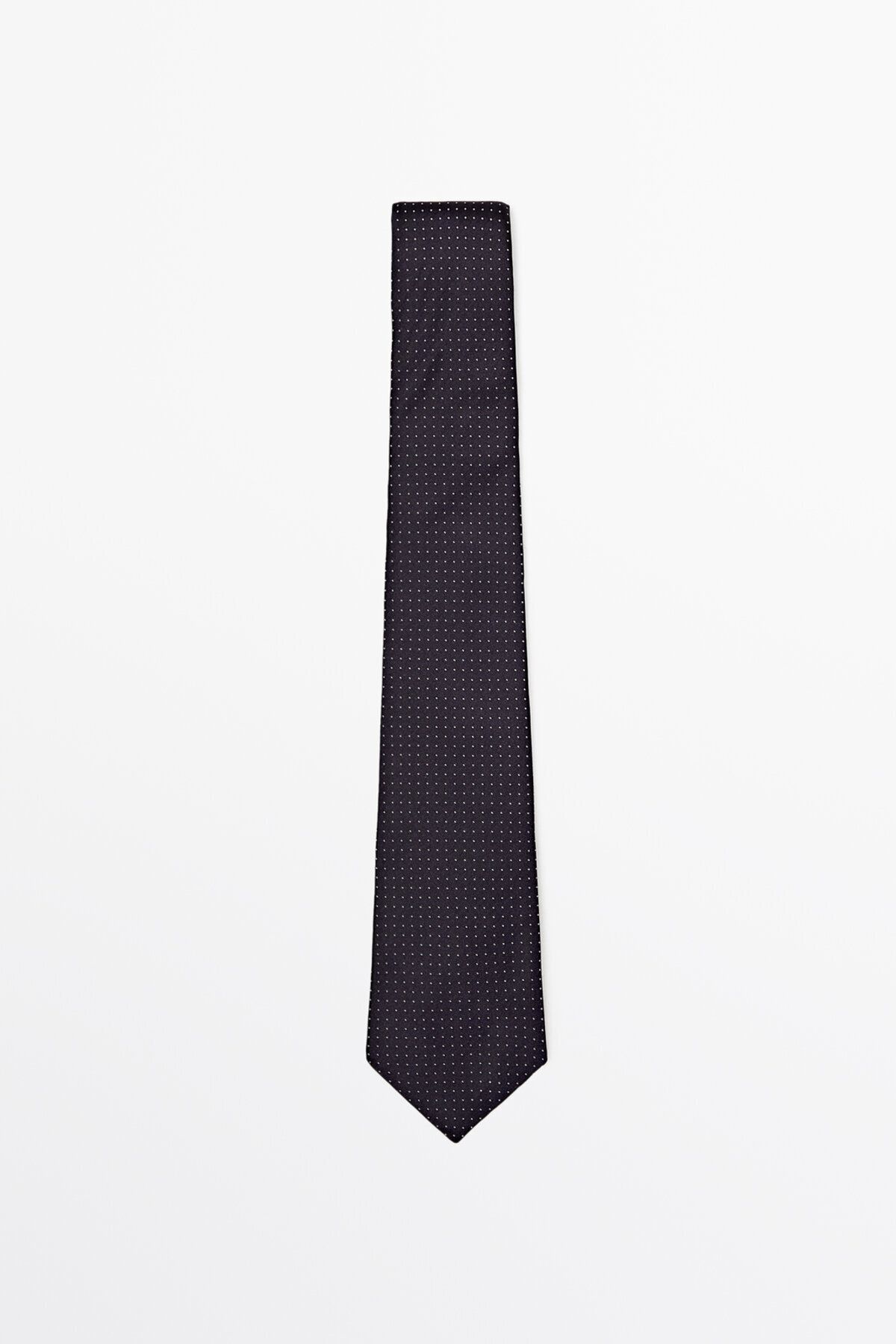 Massimo Dutti %100 ipek puantiye desenli kravat
