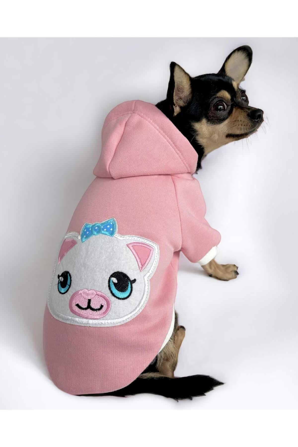 Paw Garage Pinky Pink Köpek Sweatshirt, Hoodie, Köpek Kazağı, Köpek Kıyafeti