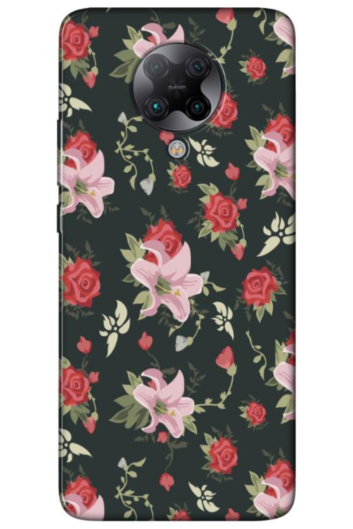 Zebana Xiaomi Poco F2 Pro Uyumlu Telefon Kılıfı Bahar Çiçekleri 1 Silikon Kılıf (BASKILI)