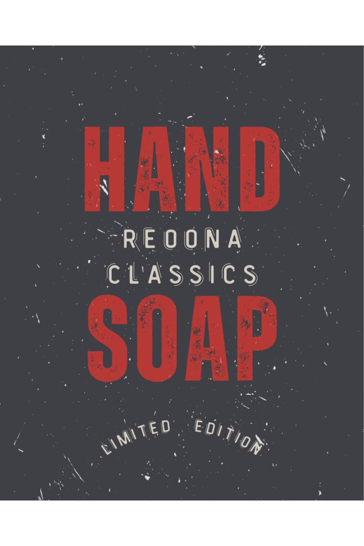 Reoona Sıvı Sabun Bulaşık Deterjanı Etiketi Retro Design Antrasit