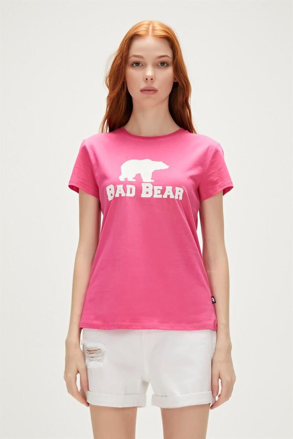 Bad Bear Logo Kadın Tişört 21.03.07.010-c124