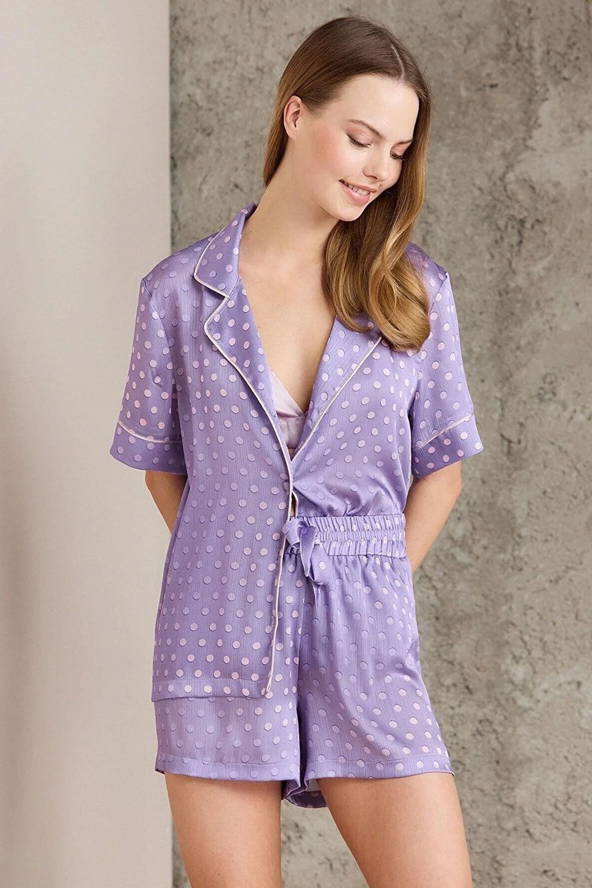 Pierre Cardin Kadın Saten Pijama Takımı (1 adet)