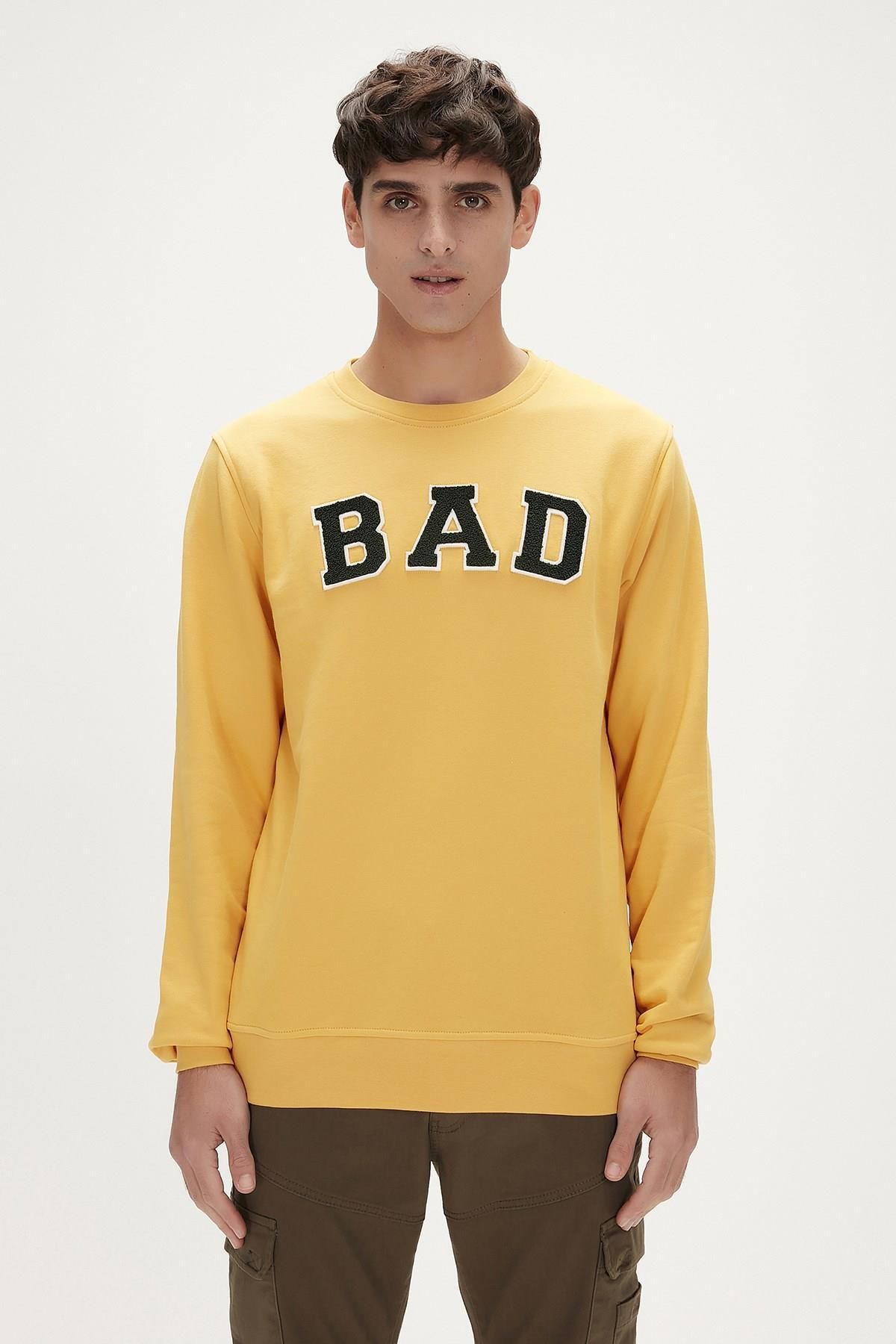 Bad Bear Erkek Bad Convex Sweatshirt - Hardal