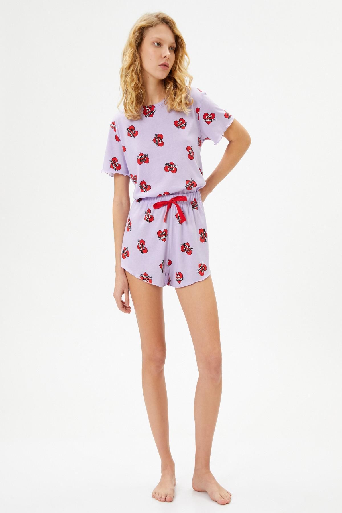 Koton Kadın Lila Pijama Takımı