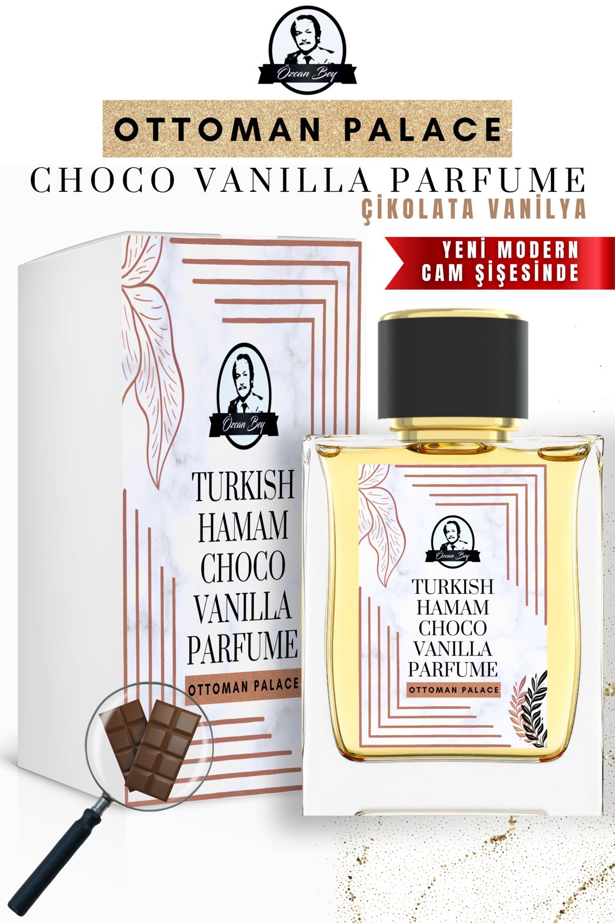 Özcan Bey Ottoman Serisi Çikolata Vanilya Kokulu Parfüm Choco Vanilla 55ml