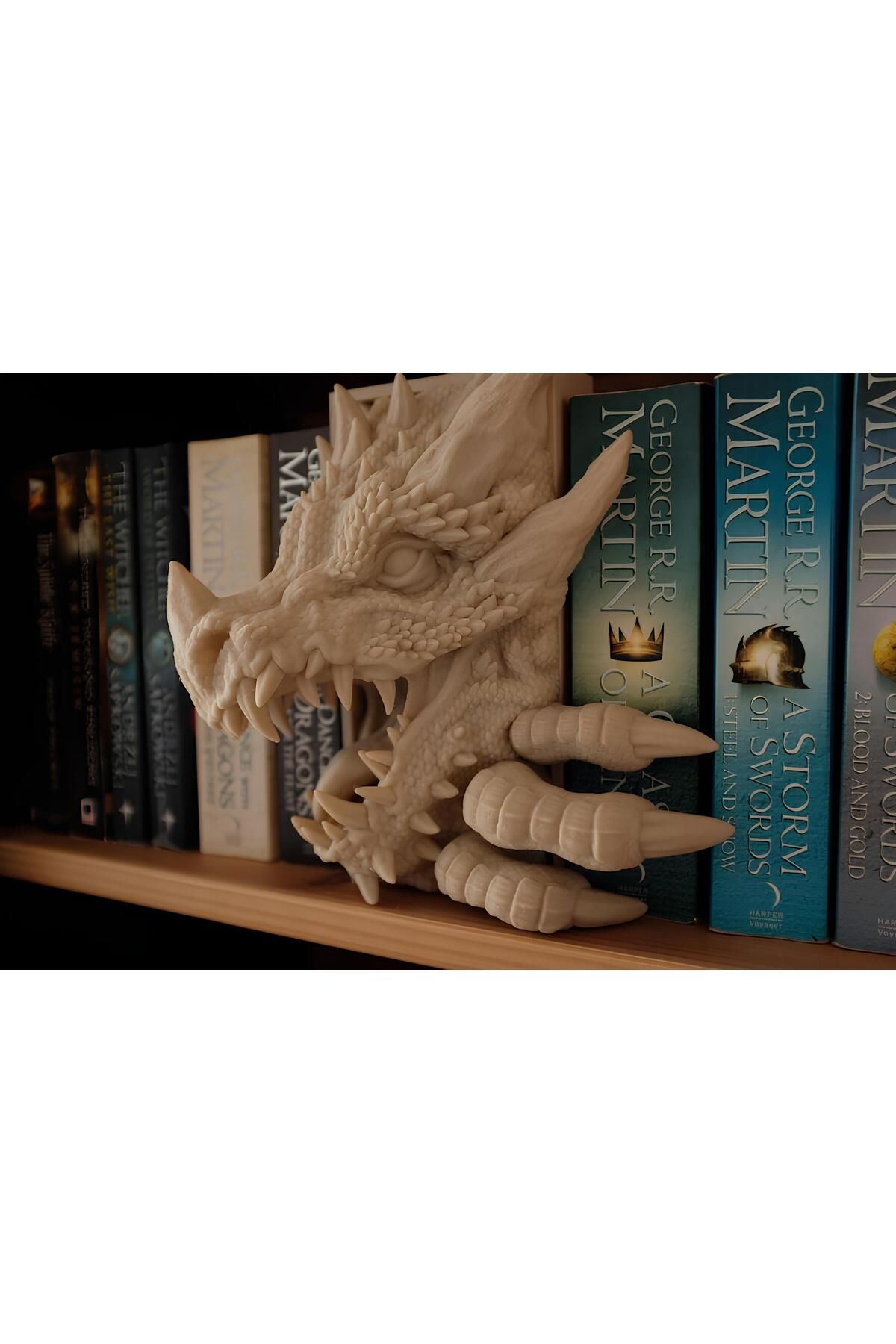 BCOVERART Dragon Antik Book Nook Kitap Köşesi Özel Tasarım Kitap Tutucu
