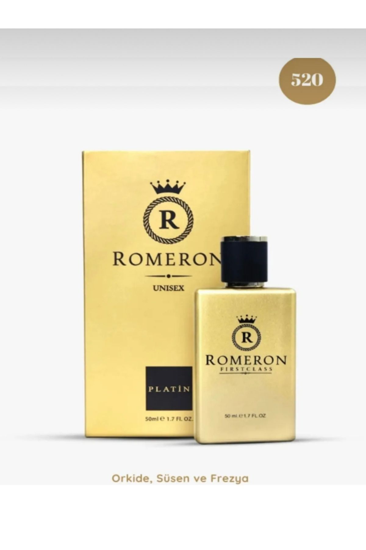 ROMERON Aşk Kokusu Afrodizyaklı 520 Platin Edp 50 ml Unisex Parfüm