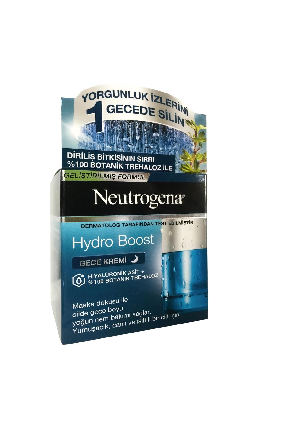 Neutrogena Hydro Boost Hiyalüronik Asit Botanik Trehaloz Gece Kremi 50 ml