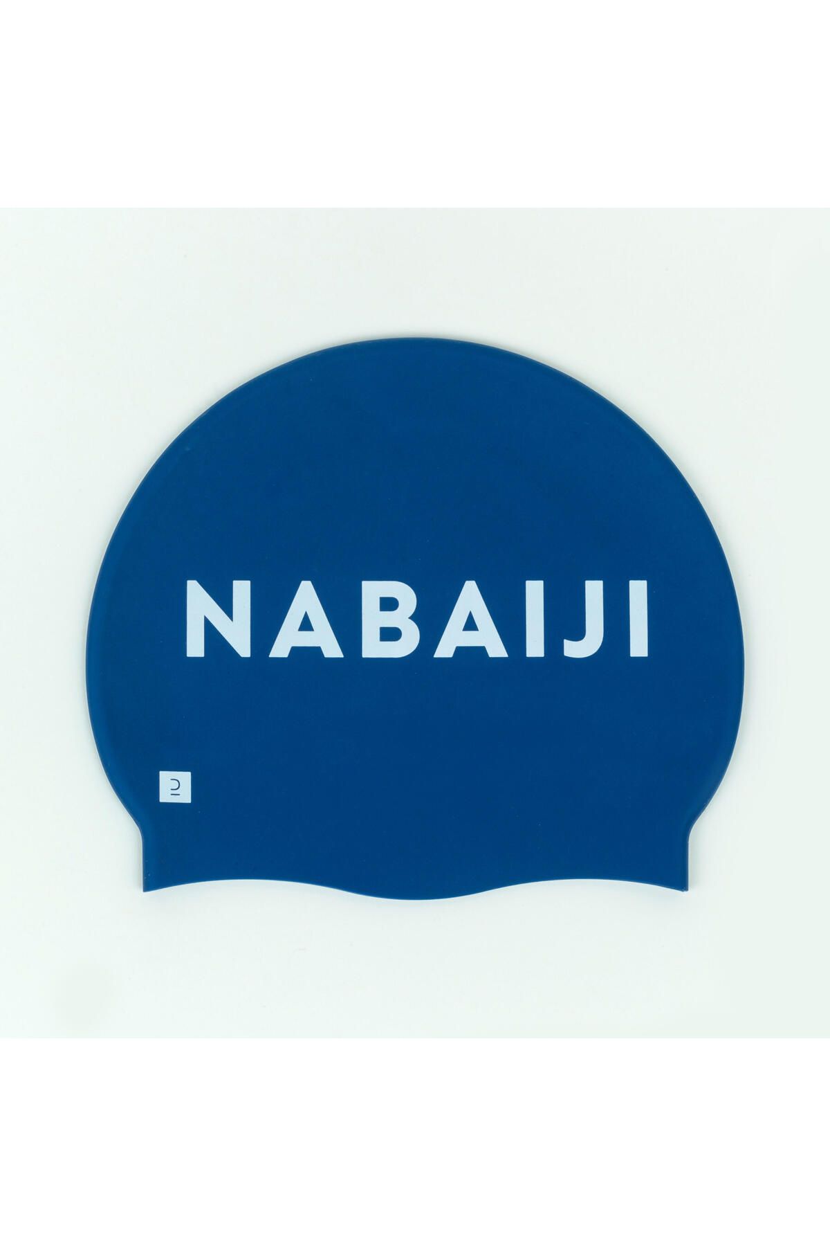 Decathlon NABAIJI Silikon Yüzücü Bonesi - Logo Baskılı/Mavi - 500