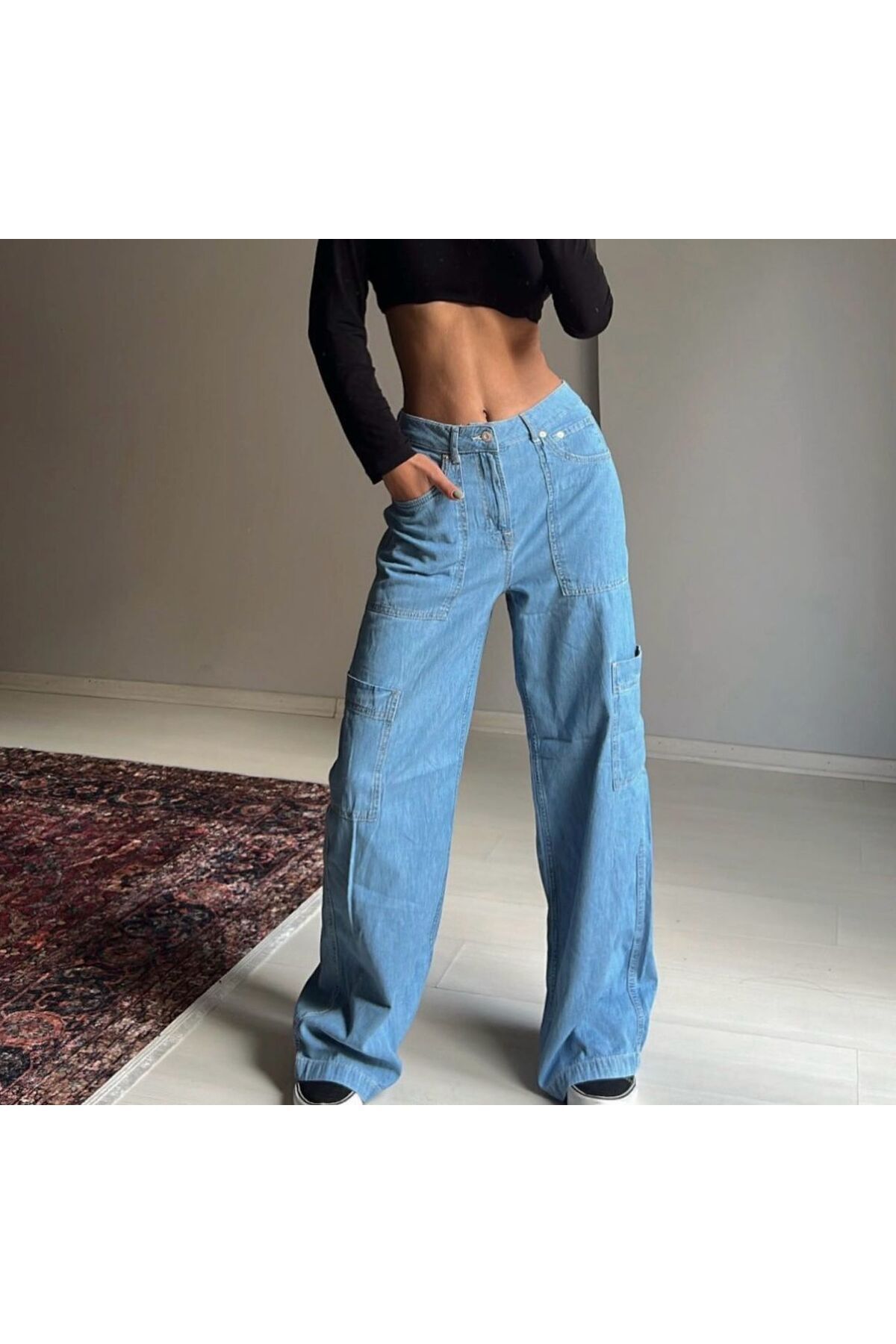 LUCHA BLUE BAGGY KARGO JEAN