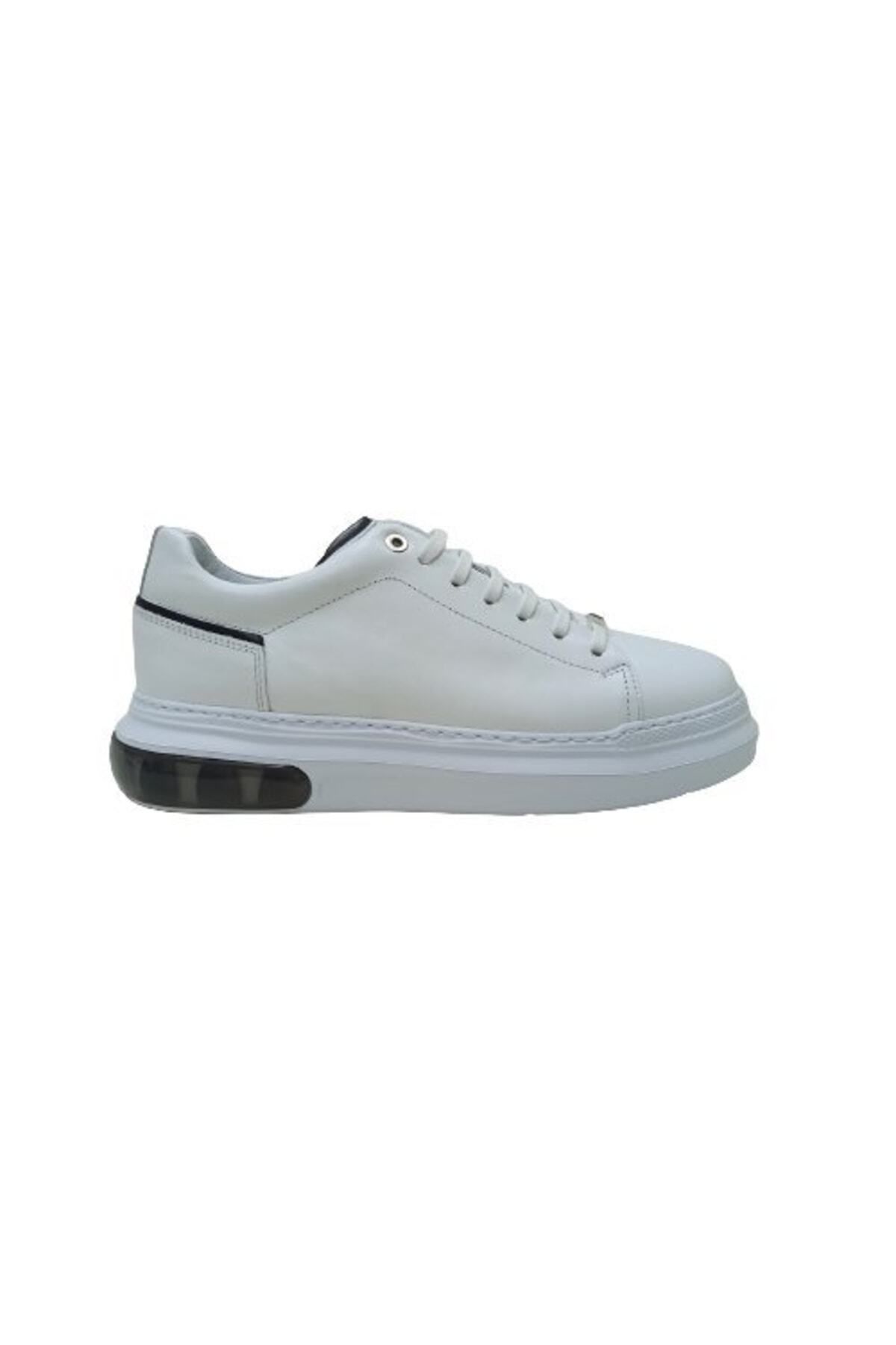 LUCIANO BELLINI Beyaz Deri Erkek Sneaker Ayakkabı