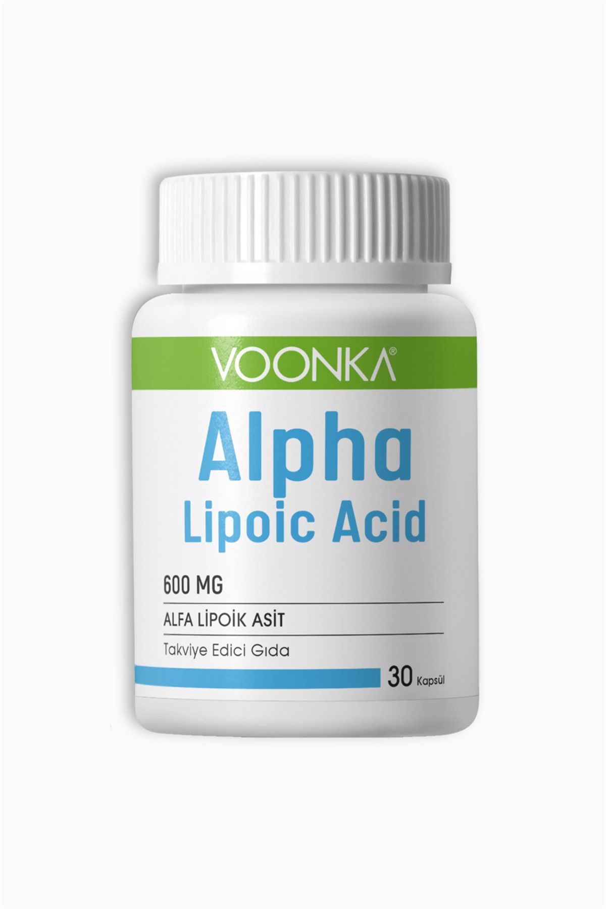 Voonka Alpha Lipoic Acid 600 Mg Yaşlanma Karşıtı 30 Kapsül