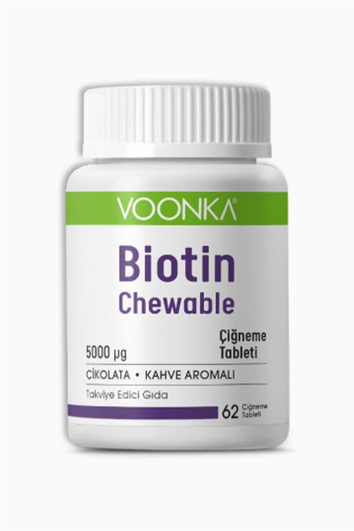 Voonka Biotin Chewable 62 Çiğneme Tableti