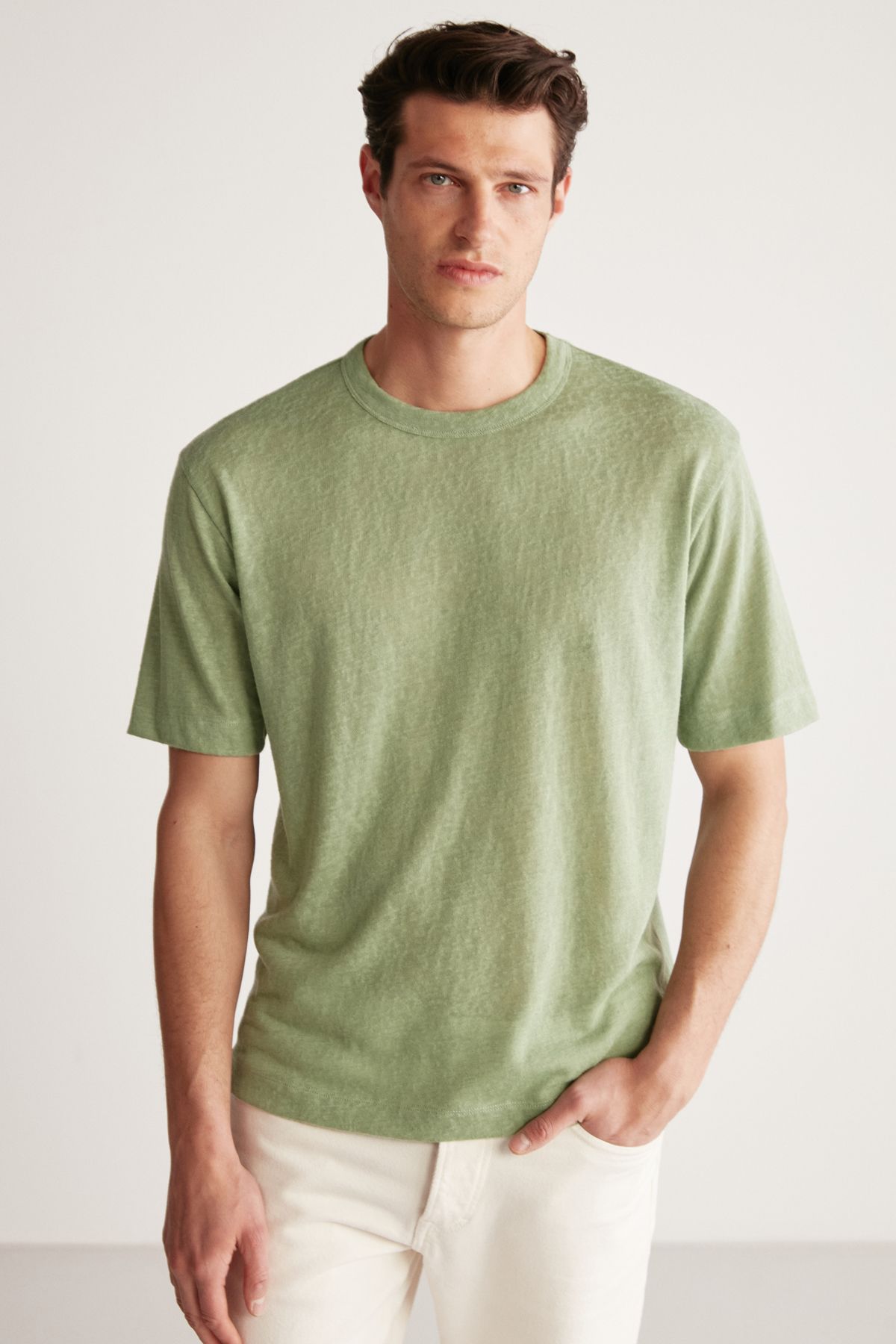 GRIMELANGE Lucas Comfort Yeşil T-shirt