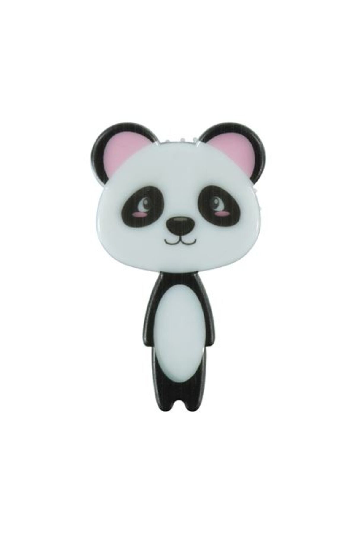 Civil ( 1 ADET ) Civil Çocuk Panda Desenli Çocuk Saç Fırçası Siyah